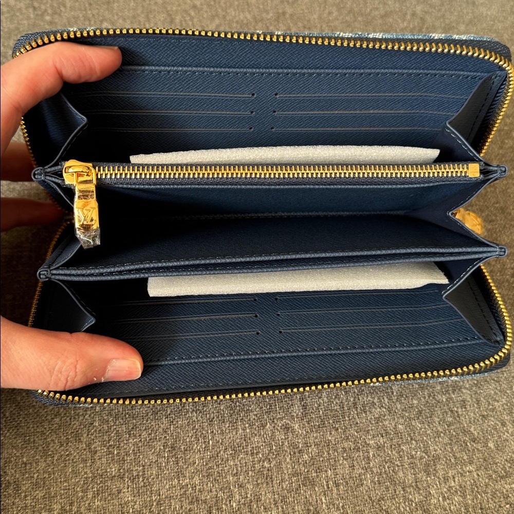 🍒 Denim Zippy Wallet | Monogram | Playful 🍒 - Picture 11 of 16